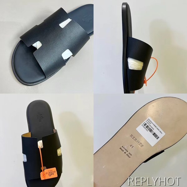 에르메스 2022 토고 블랙 이즈미르 샌들