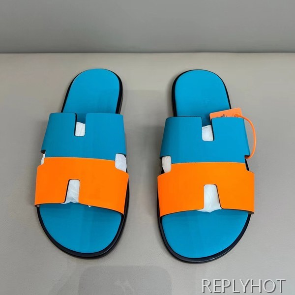 에르메스 2022 투톤 블루&오렌지 이즈미르 샌들