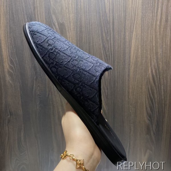 디올 2022 INDIOR 뮬 샌들 네이비 컬러