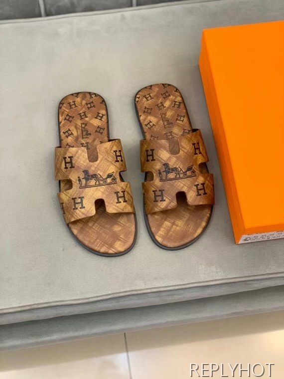 에르메스 2022 H코치 프린팅 이즈미르 샌들