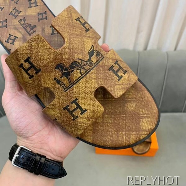 에르메스 2022 H코치 프린팅 이즈미르 샌들