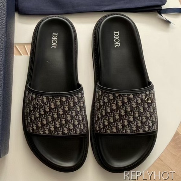 디올 2021 오블리크 슬라이드 샌들