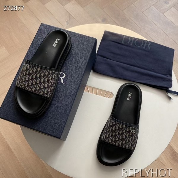 디올 2021 오블리크 슬라이드 샌들