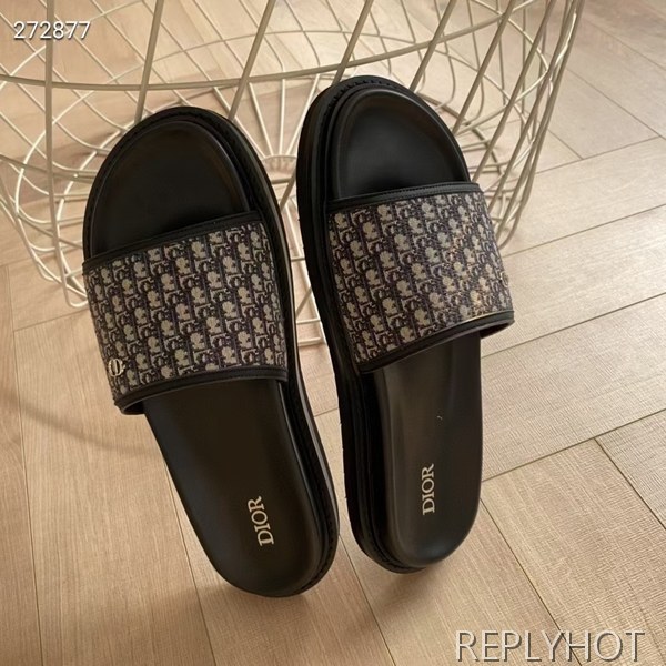 디올 2021 오블리크 슬라이드 샌들