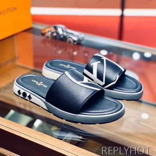 루이비통 2021 써클LV 로고 슬라이드 샌들