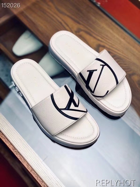 루이비통 2021 써클LV 로고 슬라이드 샌들