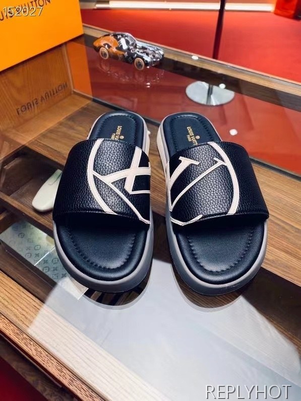 루이비통 2021 써클LV 로고 슬라이드 샌들