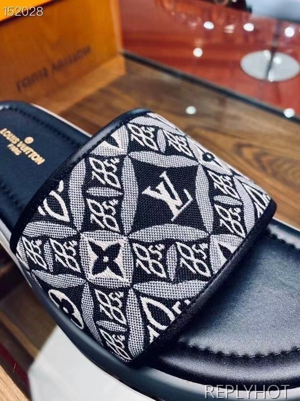 루이비통 2021 1854 아가일패턴 슬라이드 샌들