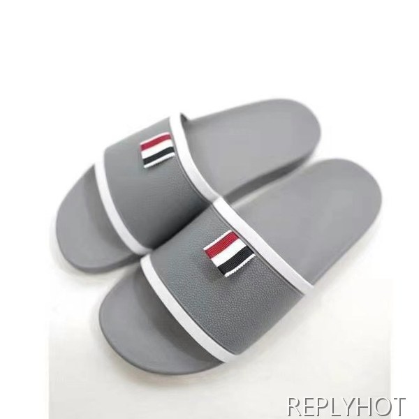 톰브라운 2021 테이프 파이핑 슬라이드 샌들