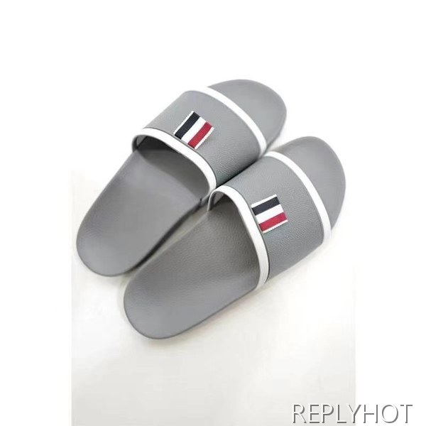 톰브라운 2021 테이프 파이핑 슬라이드 샌들