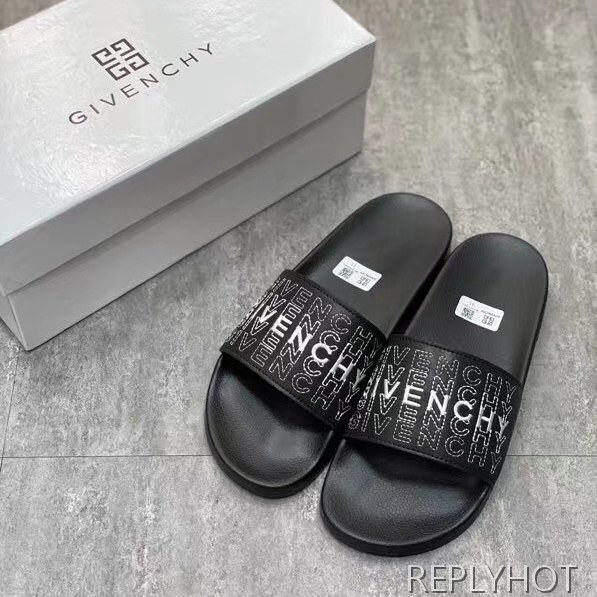 지방시 2021 로고 스티치 비치 샌들