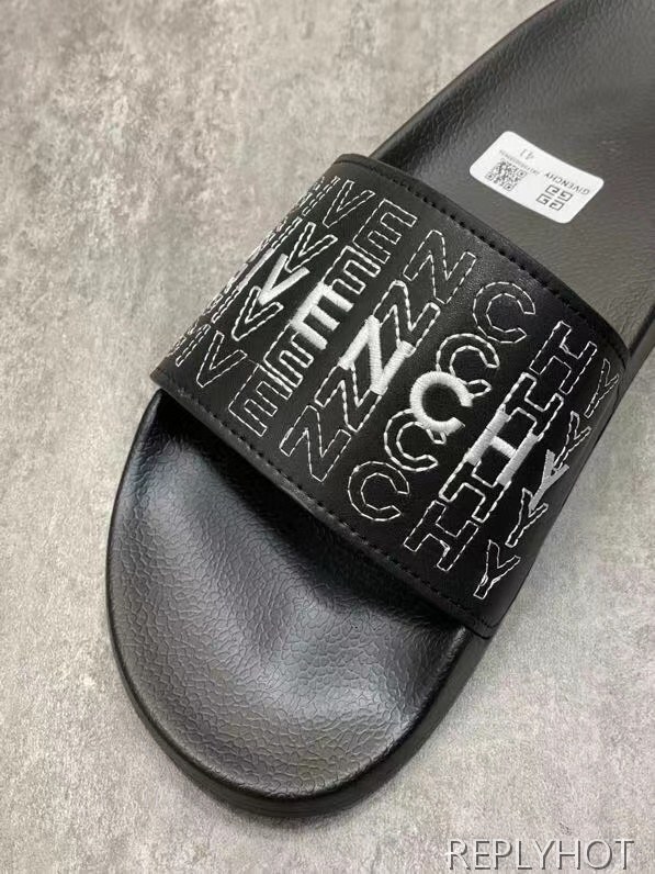 지방시 2021 로고 스티치 비치 샌들