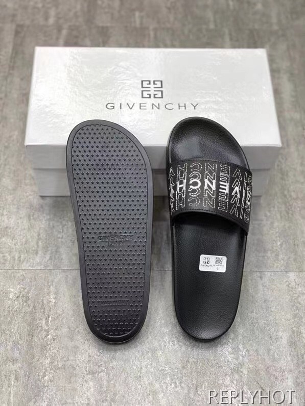 지방시 2021 로고 스티치 비치 샌들