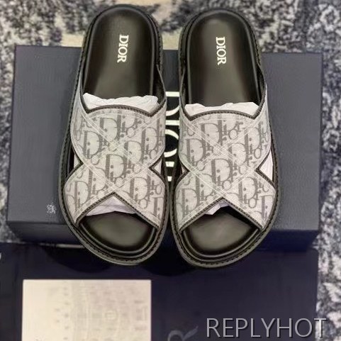 디올 2021 x 스트랩 오블리크 샌들