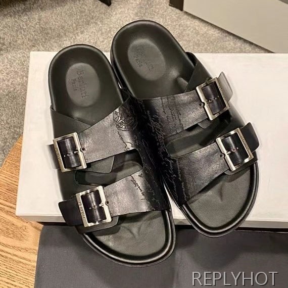 벨루티 2021 스크리토 더블 스트랩 샌들