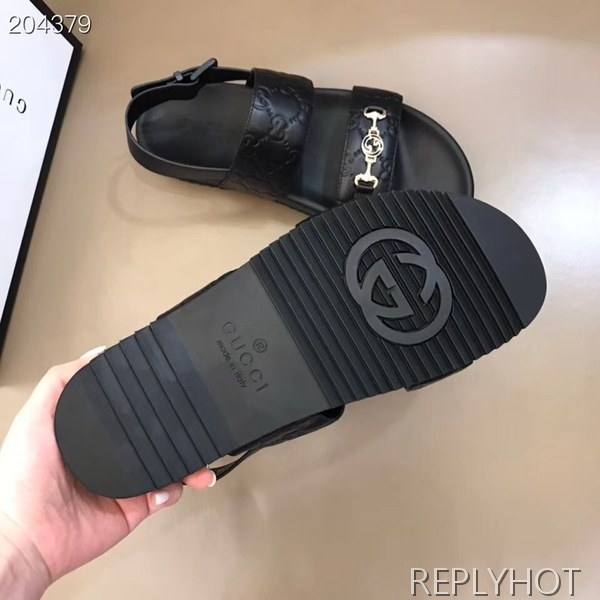 구찌 2021 로고버클 투스트랩 샌들