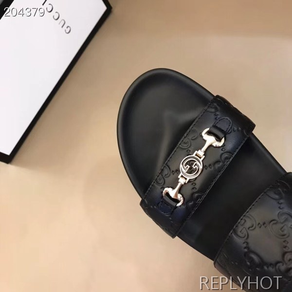 구찌 2021 로고버클 투스트랩 샌들