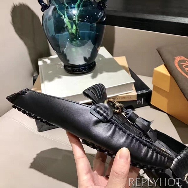 토즈 슬리퍼 블랙