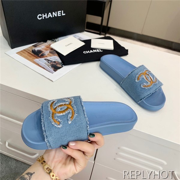 샤넬 여성용 데님 슬리퍼 C50995-1 2020/신상