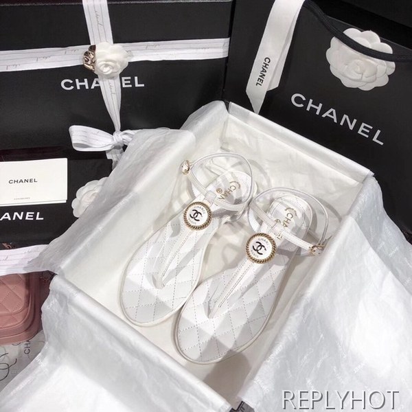 샤넬 coco 샌들 화이트