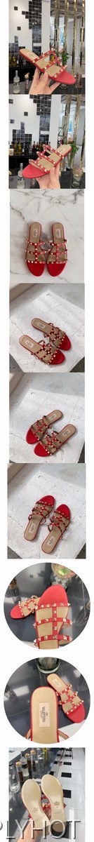 발렌티노 락스터드 샌들힐 N01472-2