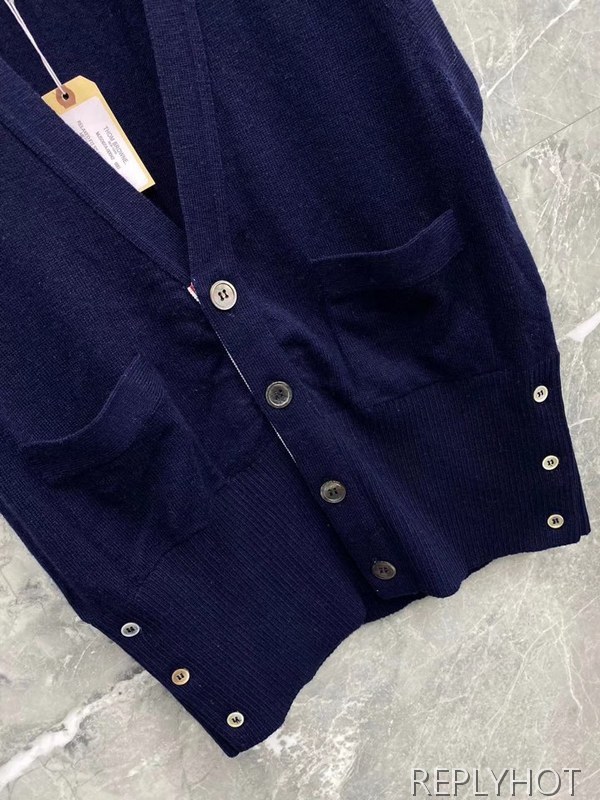 톰브라운 2020 캐시미어 스트라이프프린팅 니트베스트