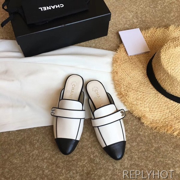 19신상 샤넬 슬리퍼 화이트 2110