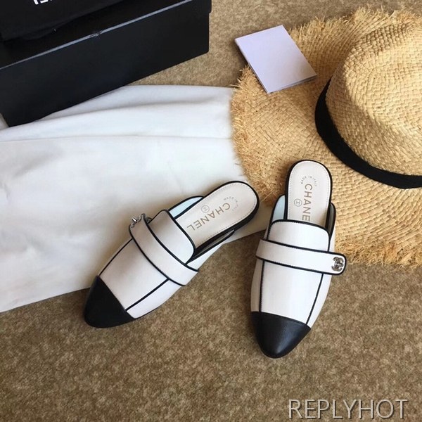 19신상 샤넬 슬리퍼 화이트 2110