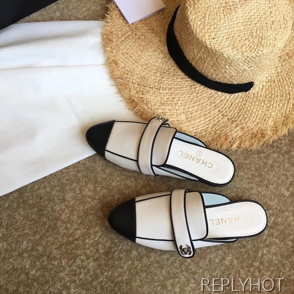 19신상 샤넬 슬리퍼 화이트 2110