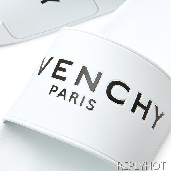 Givenchy 지방시 로고 슬라이드 슬리퍼 블랙,화이트