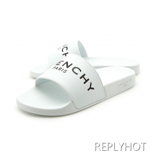 Givenchy 지방시 로고 슬라이드 슬리퍼 블랙,화이트