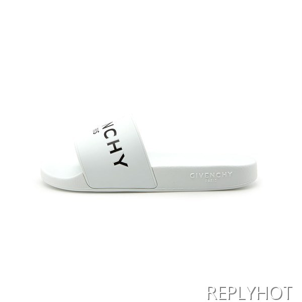 Givenchy 지방시 로고 슬라이드 슬리퍼 블랙,화이트