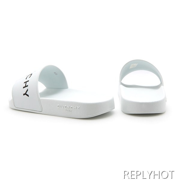 Givenchy 지방시 로고 슬라이드 슬리퍼 블랙,화이트
