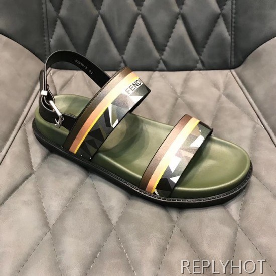 Fendi 2020 Mens Leather Sandal