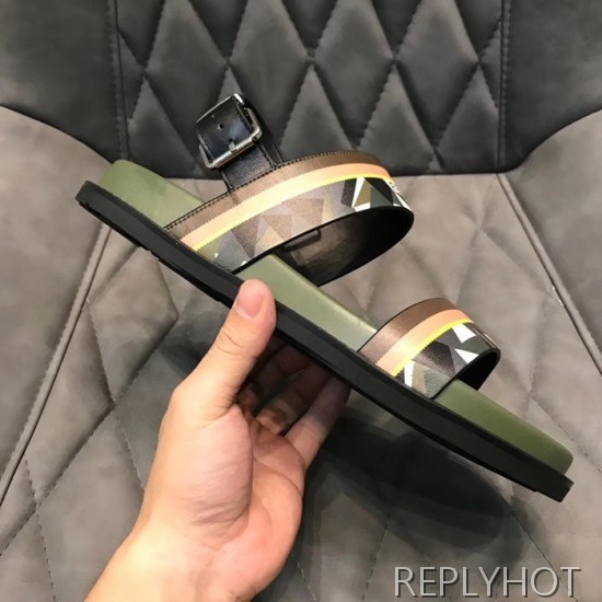 Fendi 2020 Mens Leather Sandal