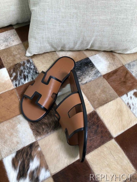 Hermes 2020 Mens Leather Slipper