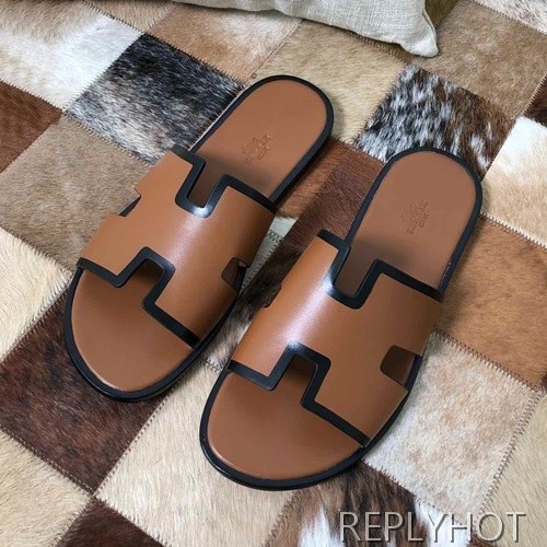 Hermes 2020 Mens Leather Slipper