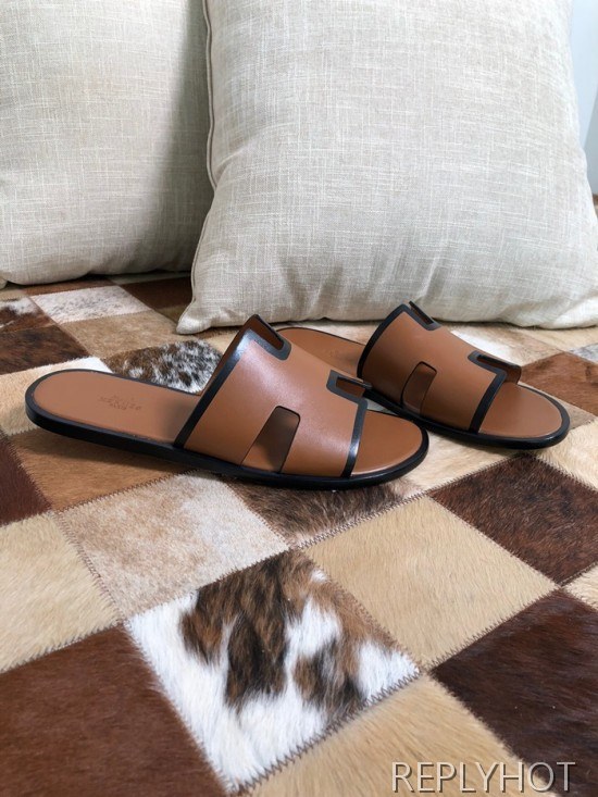 Hermes 2020 Mens Leather Slipper