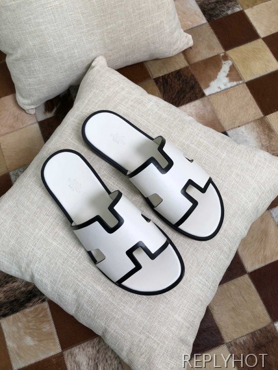 Hermes 2020 Mens Leather Slipper