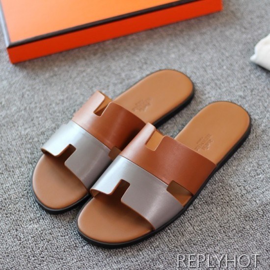 Hermes 2020 Mens Epsom Leather Slipper