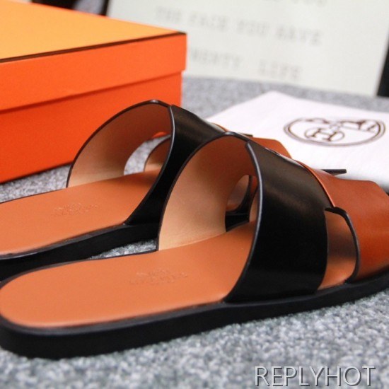 Hermes 2020 Mens Epsom Leather Slipper