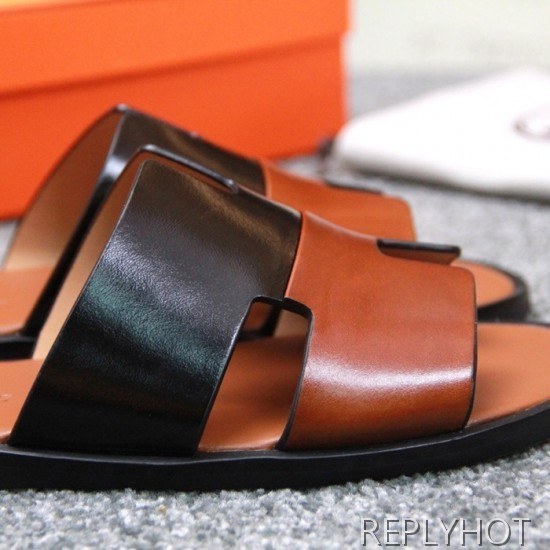 Hermes 2020 Mens Epsom Leather Slipper