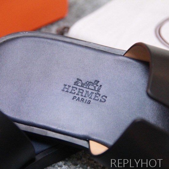 Hermes 2020 Mens Epsom Leather Slipper