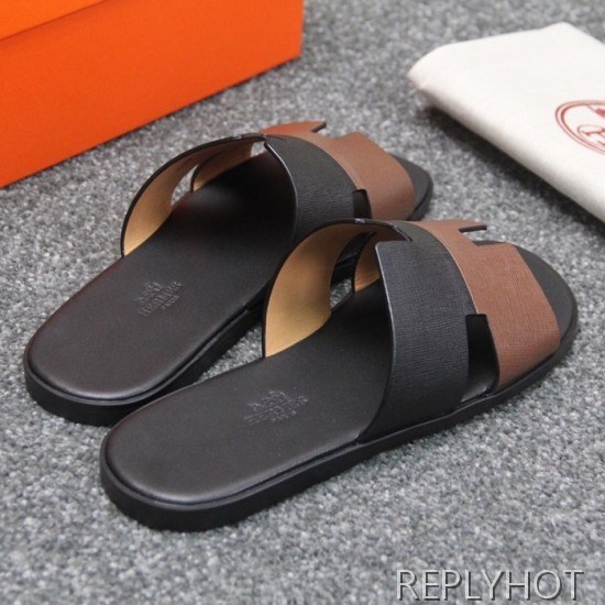 Hermes 2020 Mens Epsom Leather Slipper