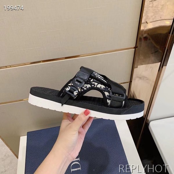 디올 2020 . 오블리크 샌들 블랙컬러