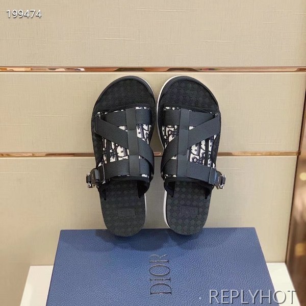 디올 2020 . 오블리크 샌들 블랙컬러