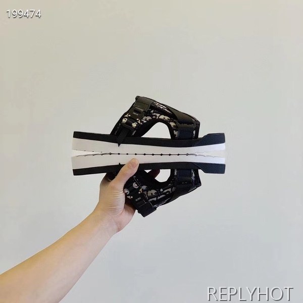 디올 2020 . 오블리크 샌들 블랙컬러