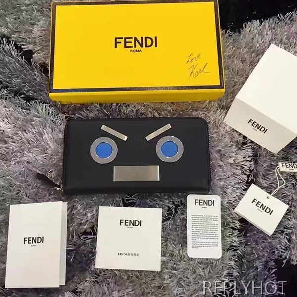 펜디 카푸스킨 장지갑 D55019-1 블랙