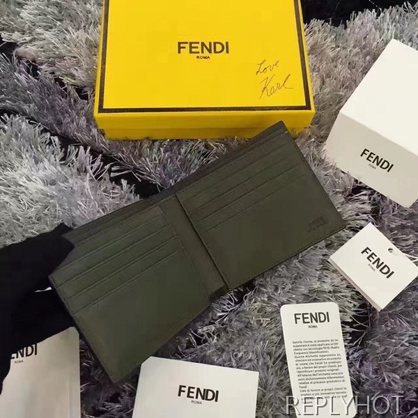 펜디 카푸스킨 반지갑 D55016 블랙