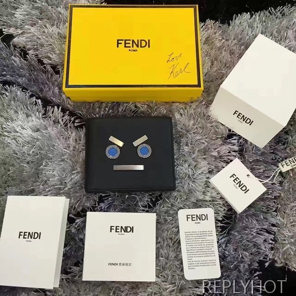 펜디 카푸스킨 반지갑 D55016 블랙